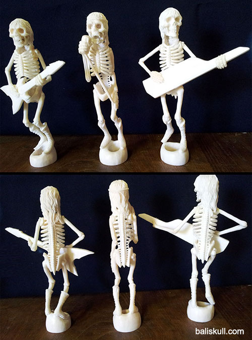 sets of group of band skeleton made of horse bones by Bali Skull
