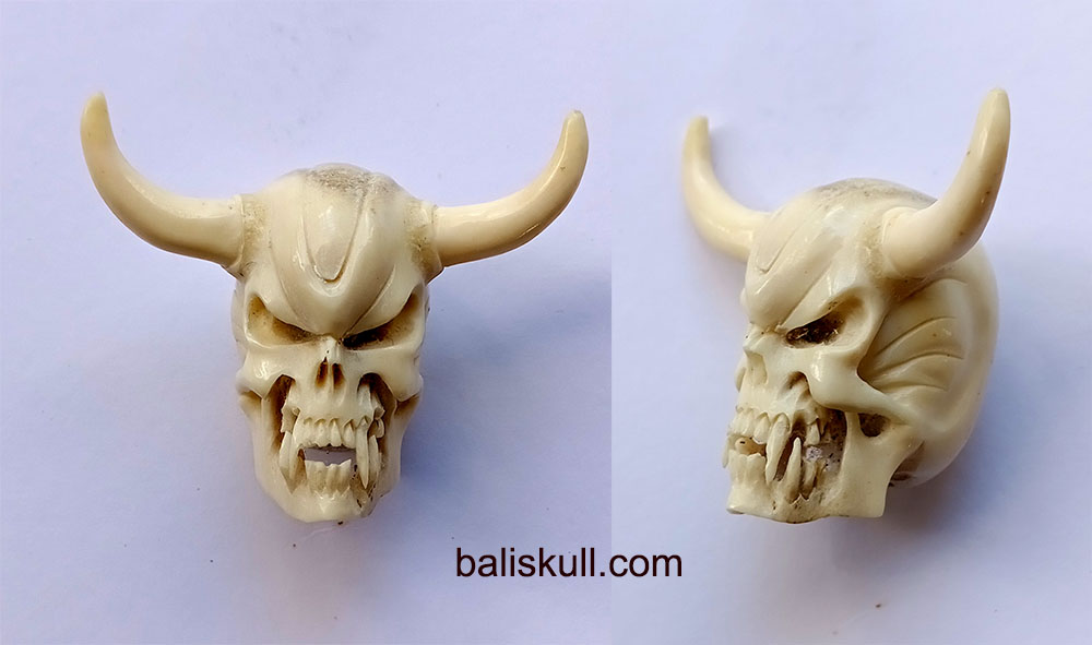 Skull Beads with horn versi 015